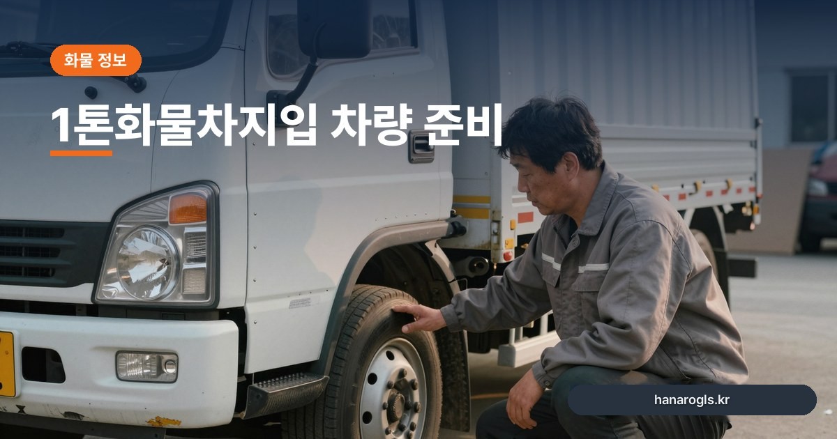1톤화물차지입 차량 준비: 신차·중고·회사 연계 구입 비교