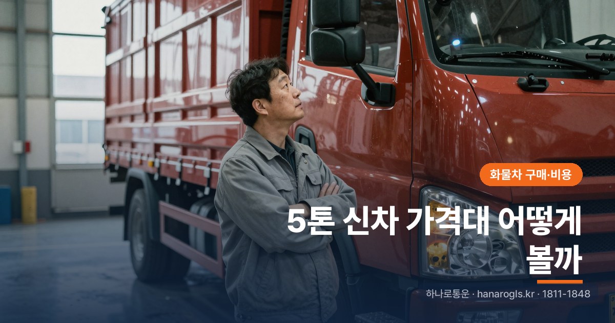 5톤 신차 가격대 어떻게 볼까: 가격을 가르는 옵션과 견적 확인법