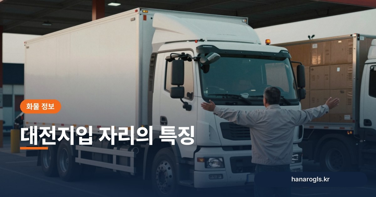 대전지입 자리의 특징: 중부권 허브 간선 노선과 물량 확인법