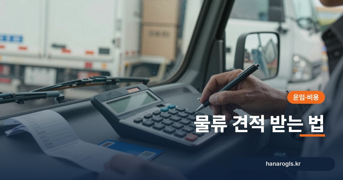 물류 견적 받는 법: 운송비 비교 전 정리할 정보와 견적서 보는 법