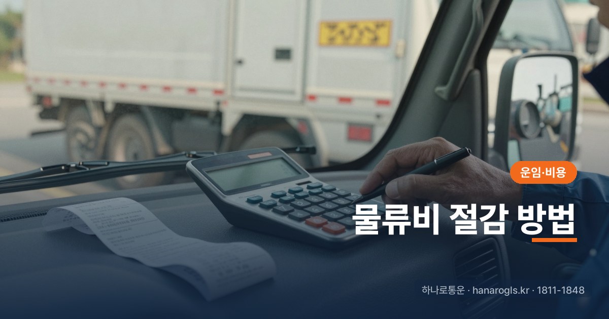 물류비 절감 방법: 운송비 줄이는 현실적인 5단계와 부작용