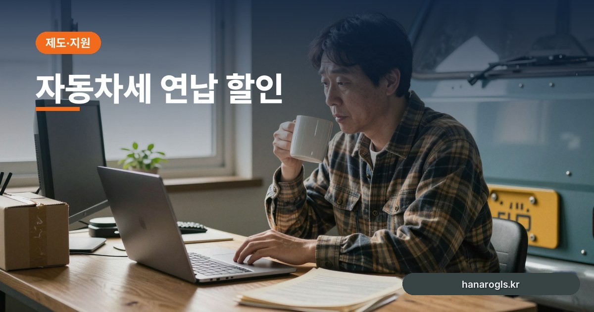 자동차세 연납 할인: 화물차 신청 시기와 지입차 정산 주의점