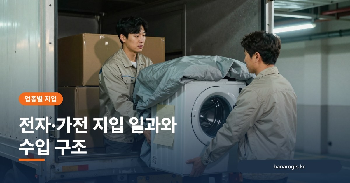 전자·가전 지입 일과와 수입 구조: 파손 책임까지 알아야 합니다