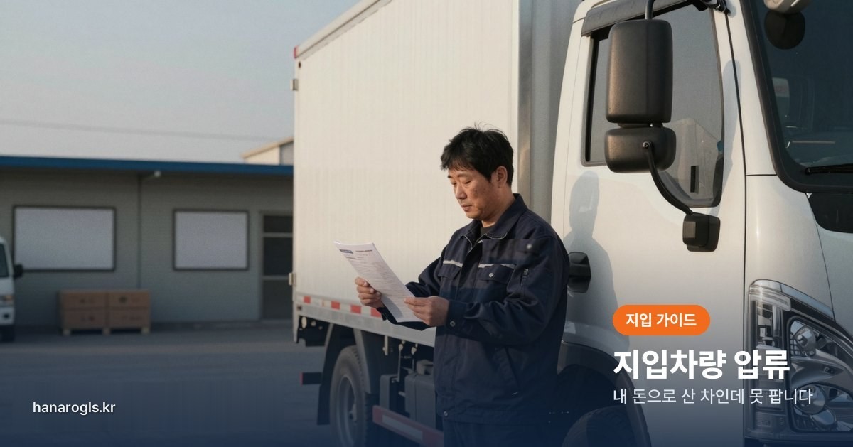 지입차량 압류 — 등록원부를 떼어 확인하는 차주