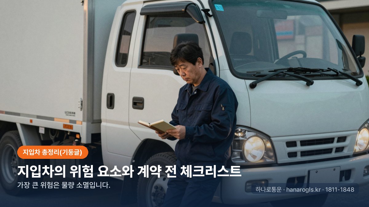 지입차의 위험 요소와 계약 전 체크리스트