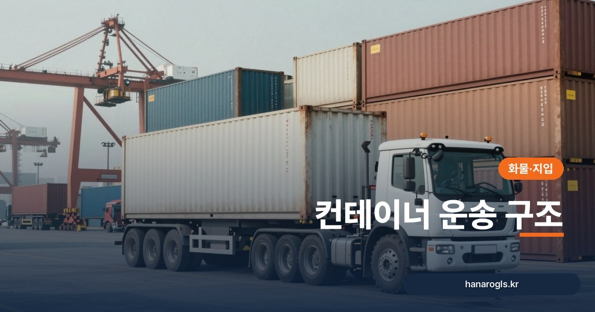 컨테이너 운송 구조: 오더 접수부터 반납까지 흐름과 서류