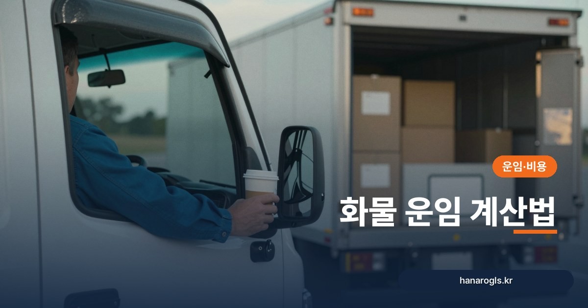 화물 운임 계산법: 거리·차종·상하차·왕복 조건이 운임을 정하는 구조