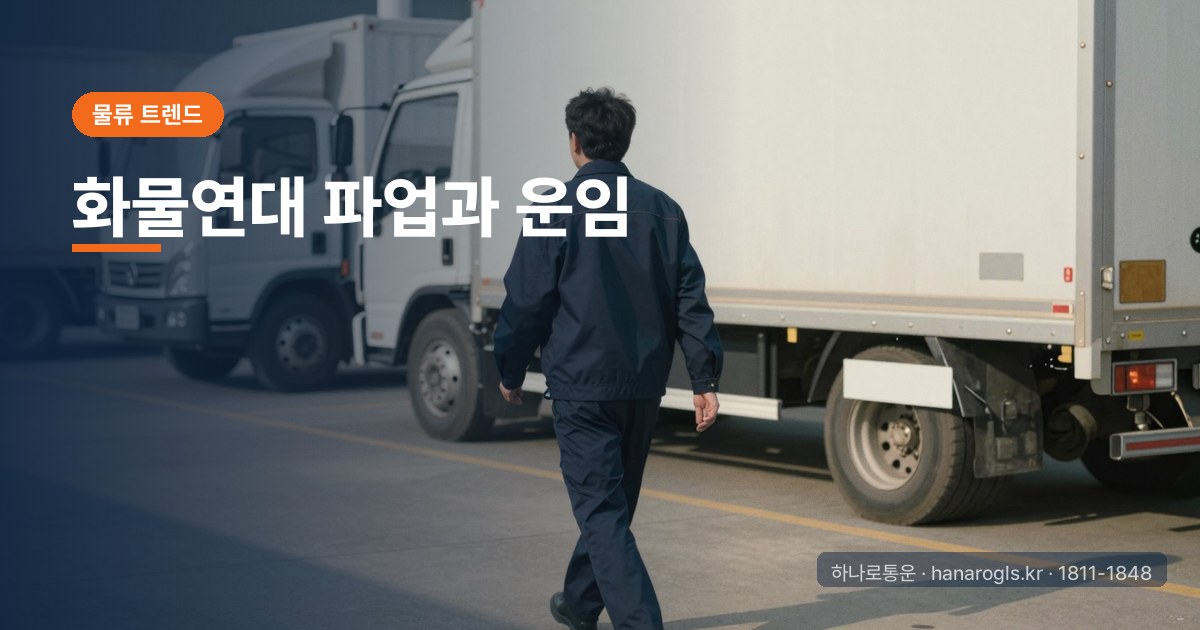 화물연대 파업과 운임: 개인 화물 기사에게 미치는 영향