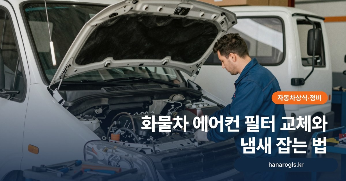 화물차 에어컨 필터 교체와 냄새 잡는 법: 냄새 원인별로 다른 해결책